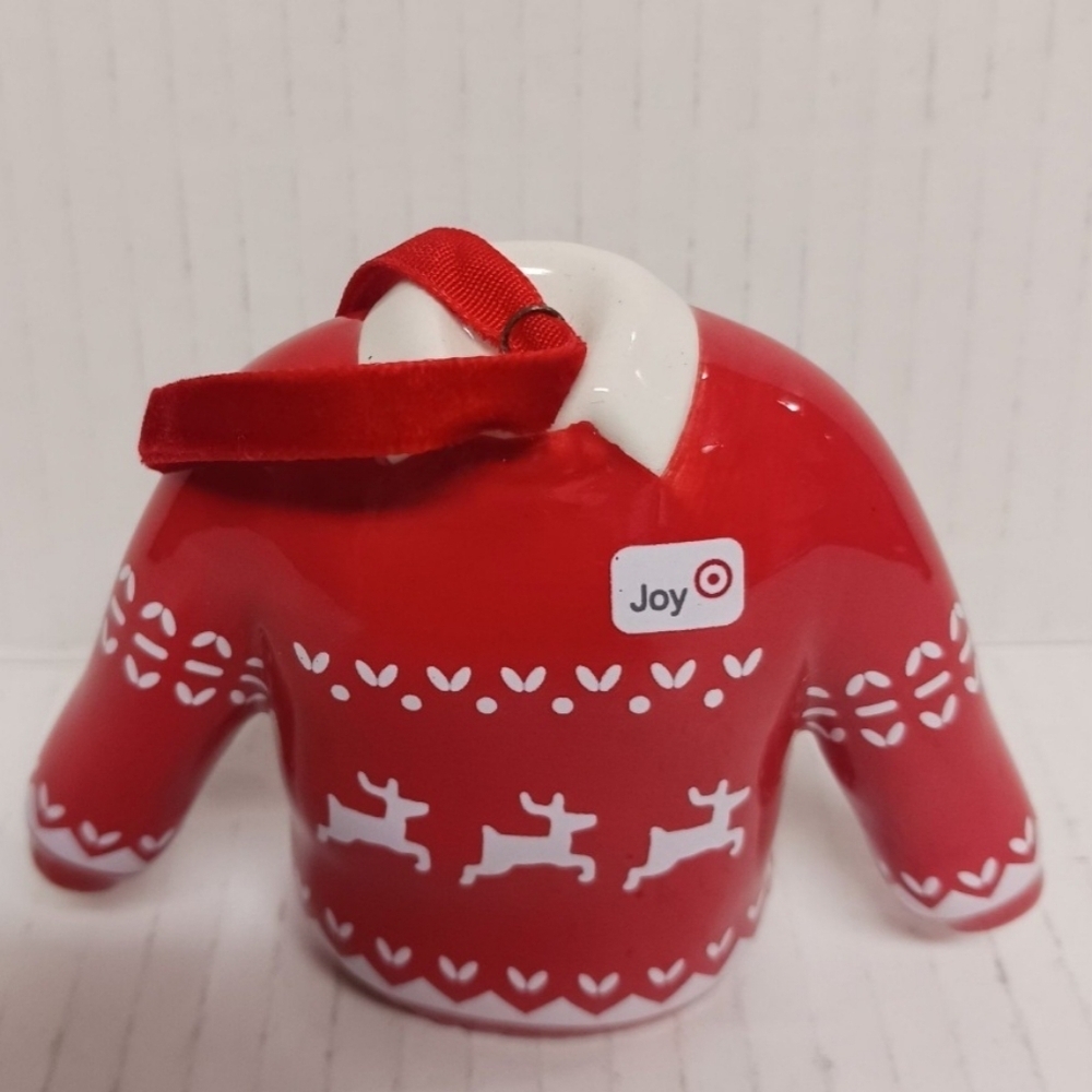 Target Christmas Sweater Ceramic Ornament